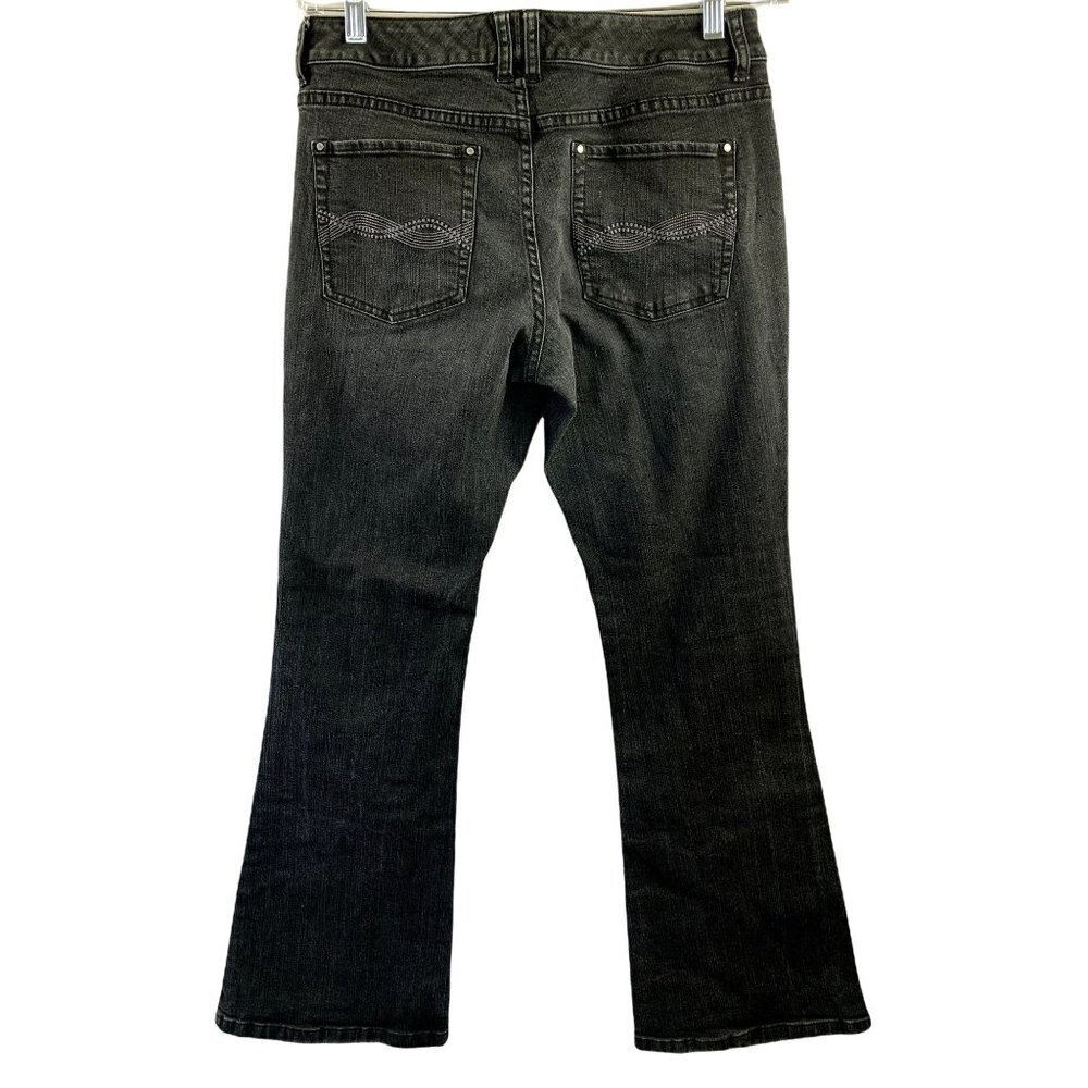 White House Black Market Women's Black Distressed Jeans - Picture 2 of 7